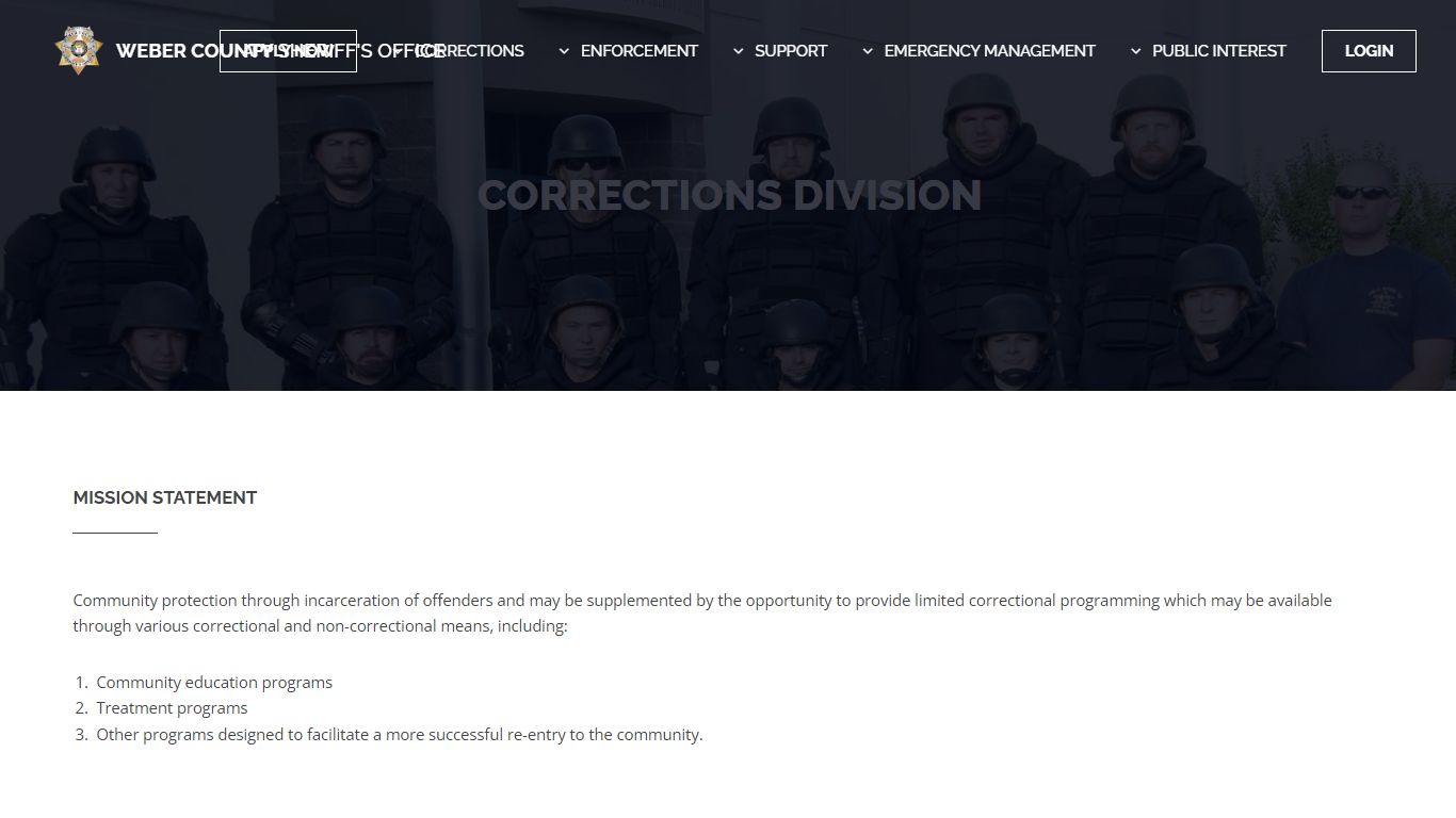 Weber County Sheriff - Corrections